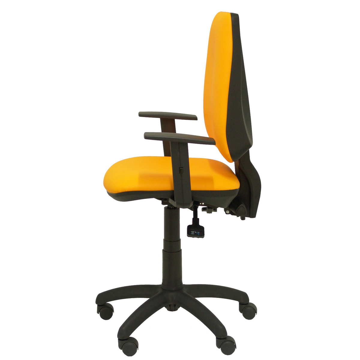 Silla de oficina Piqueras y Crespo Elche S Similpiel - Brazos regulables - Naranja