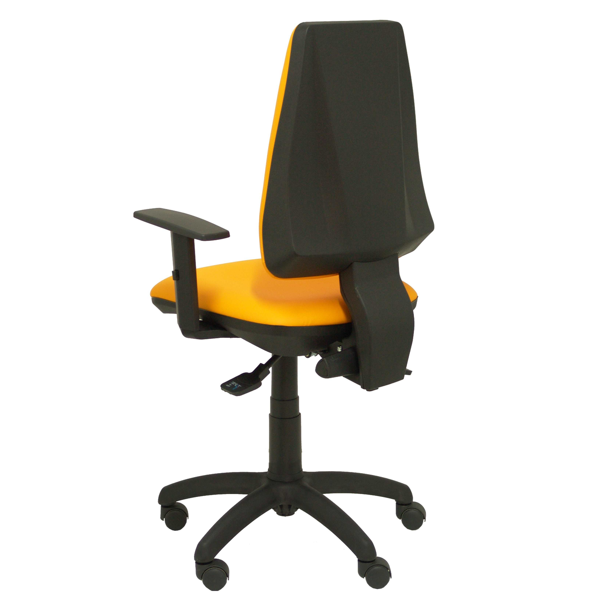 Silla de oficina Piqueras y Crespo Elche S Similpiel - Brazos regulables - Naranja