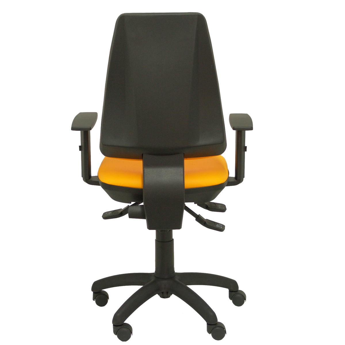 Silla de oficina Piqueras y Crespo Elche S Similpiel - Brazos regulables - Naranja
