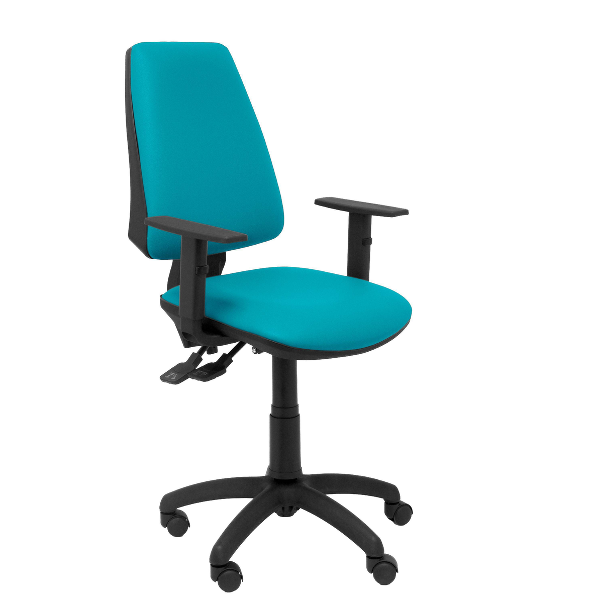 Silla de oficina Piqueras y Crespo Elche S Similpiel - Brazos regulables - Verde