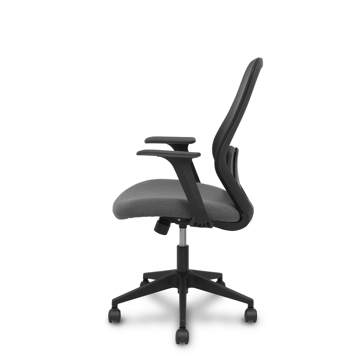 Silla de oficina Piqueras y Crespo Ergo529 Negra Malla + Tela - Negro / Gris