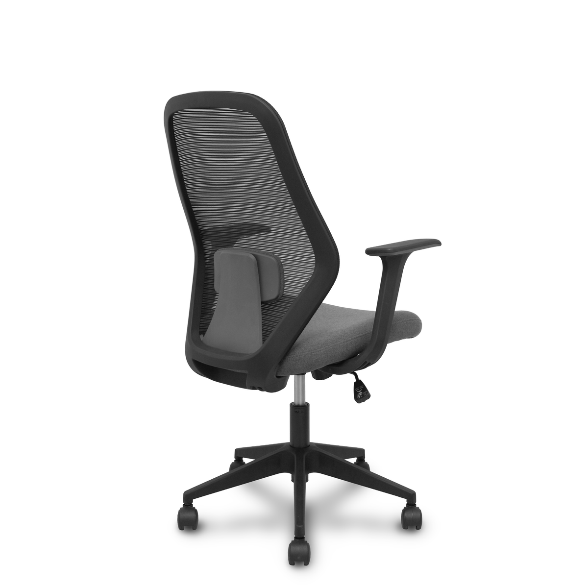 Silla de oficina Piqueras y Crespo Ergo529 Negra Malla + Tela - Negro / Gris