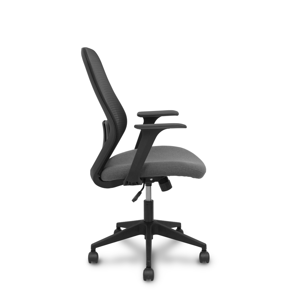Silla de oficina Piqueras y Crespo Ergo529 Negra Malla + Tela - Negro / Gris