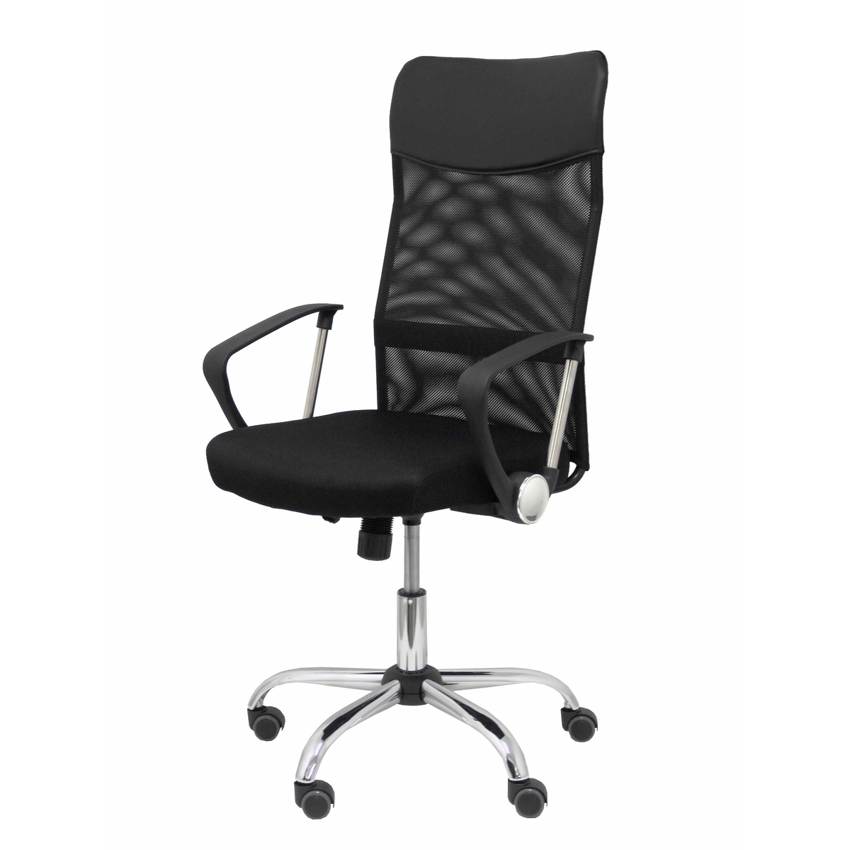 Silla de oficina Piqueras y Crespo Gontar Malla + Similpiel - Negro