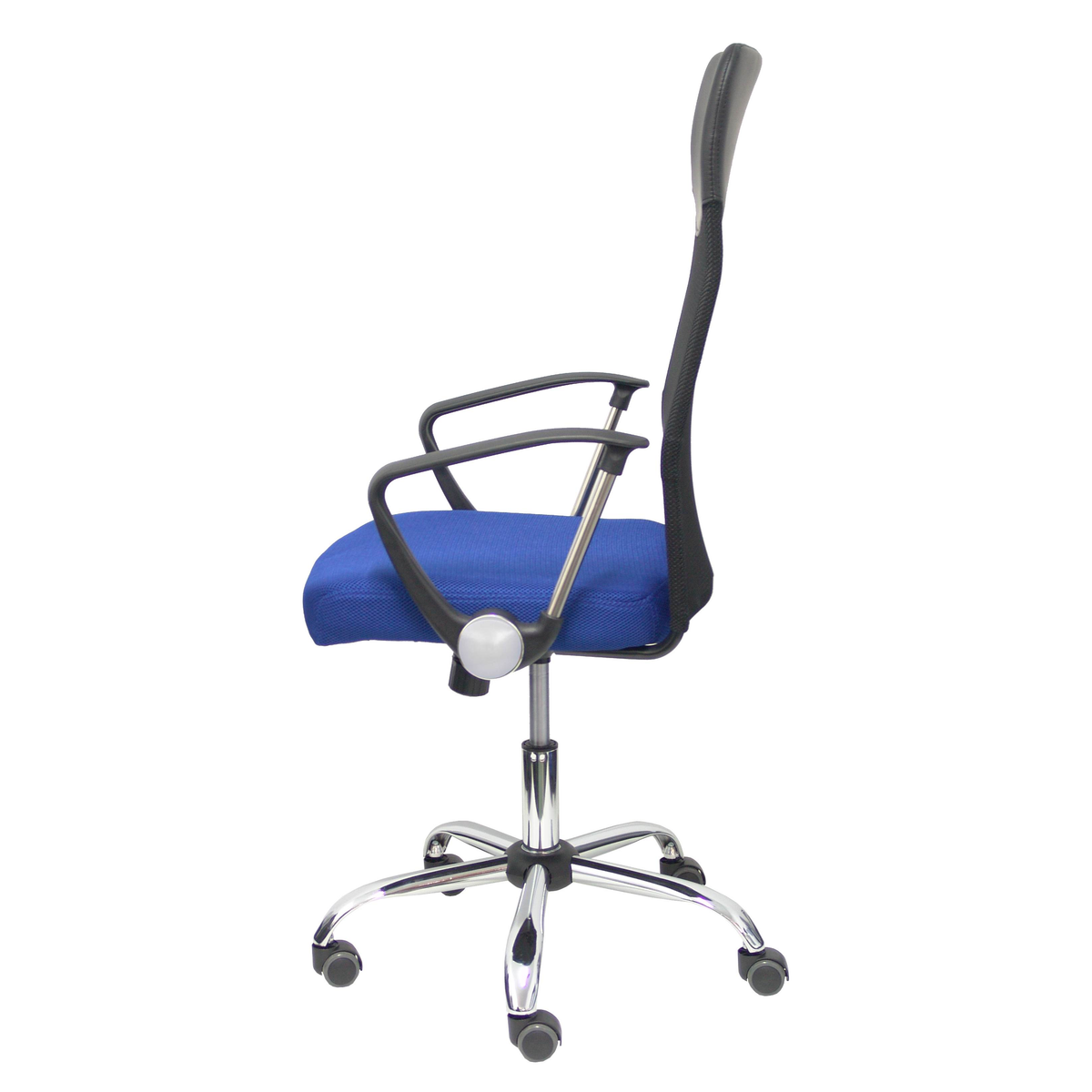 Silla de oficina Piqueras y Crespo Gontar Malla + Similpiel - Negro / Azul