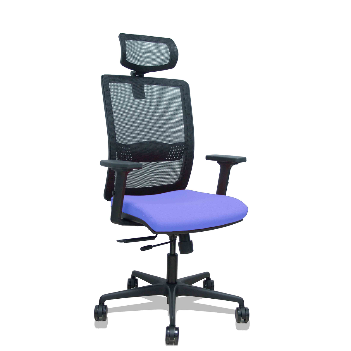 Silla de oficina Piqueras y Crespo Haches Malla + Bali - Ref. fabricante 395TKM840B10B2DB68R65CR - Azul Claro