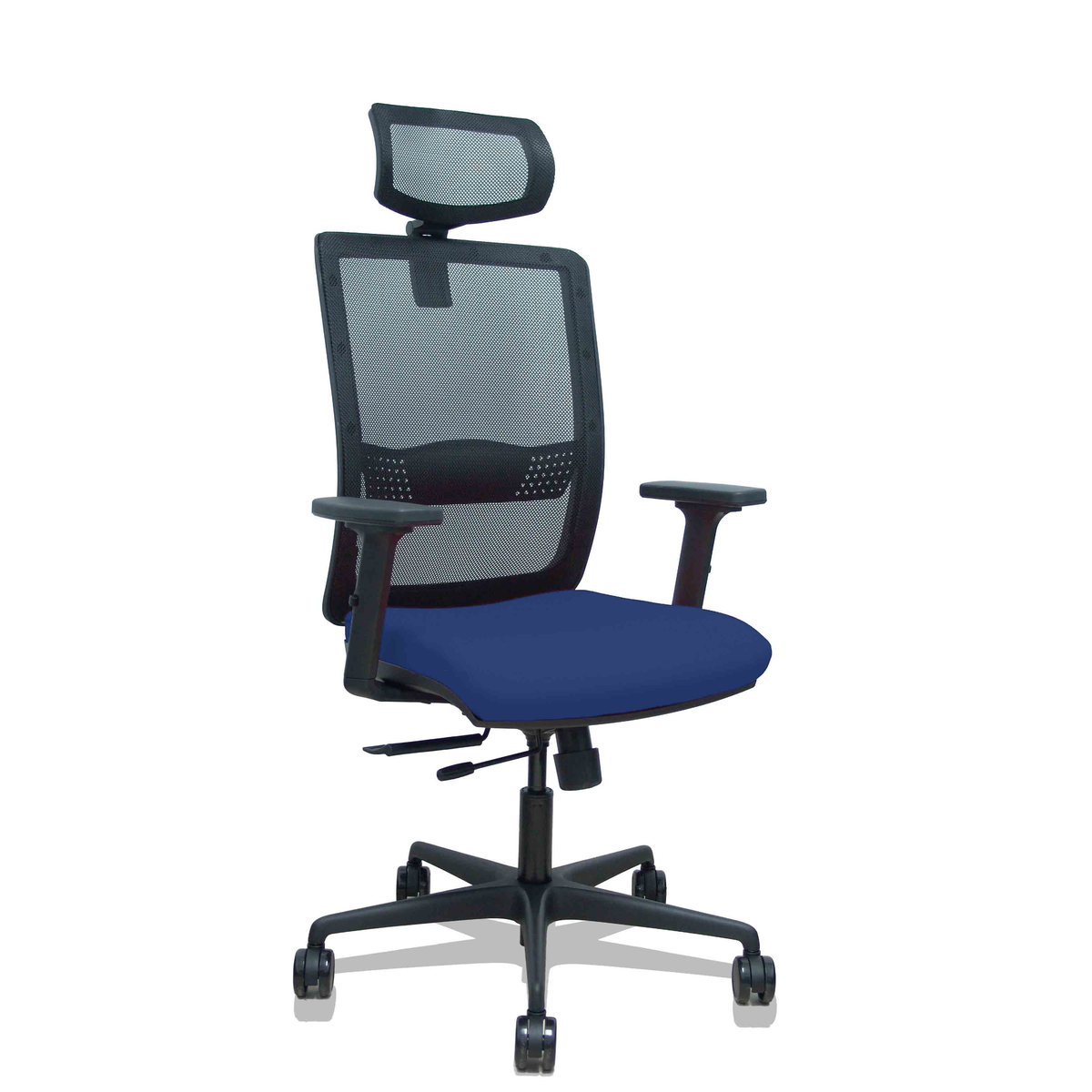 Silla de oficina Piqueras y Crespo Haches Malla + Bali - Ref. fabricante 395TKM840B10B2DB68R65CR - Azul Marino