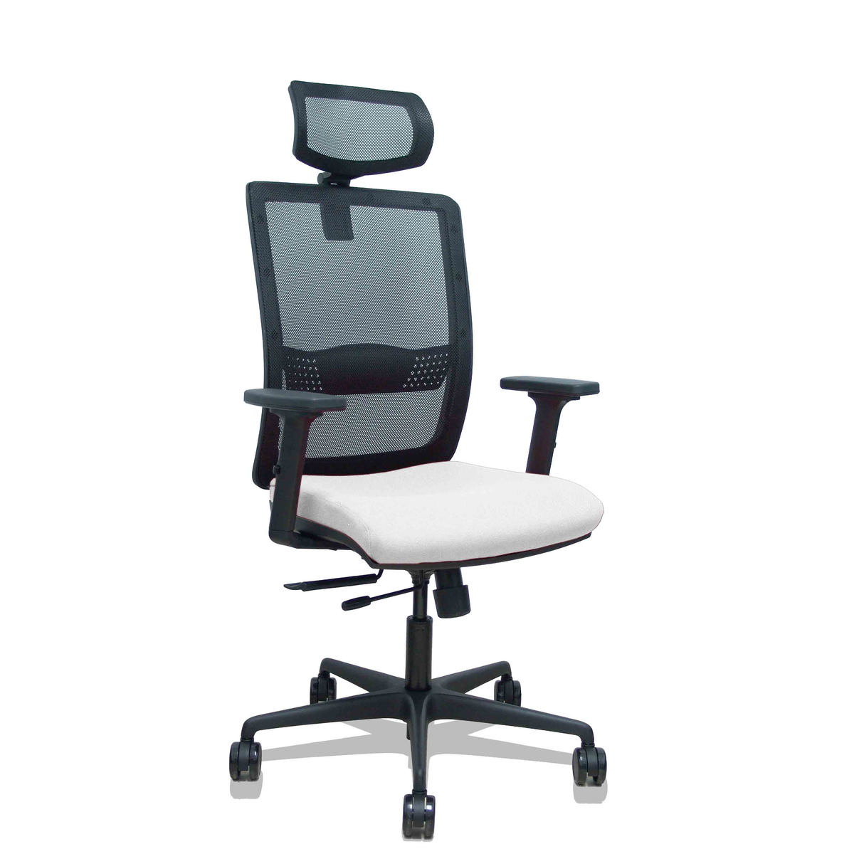 Silla de oficina Piqueras y Crespo Haches Malla + Bali - Ref. fabricante 395TKM840B10B2DB68R65CR - Blanco