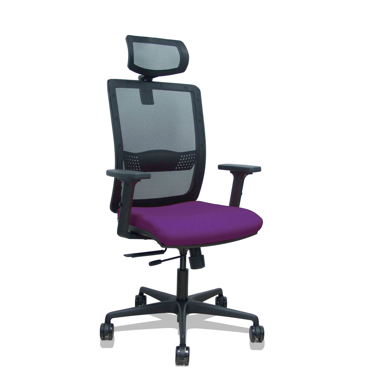 Silla de oficina Piqueras y Crespo Haches Malla + Bali - Ref. fabricante 395TKM840B10B2DB68R65CR - Morado