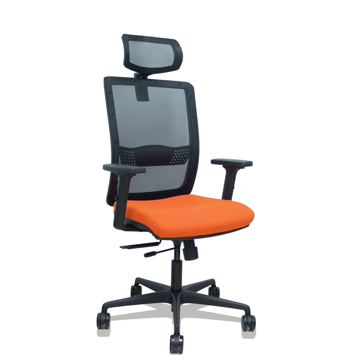 Silla de oficina Piqueras y Crespo Haches Malla + Bali - Ref. fabricante 395TKM840B10B2DB68R65CR - Naranja