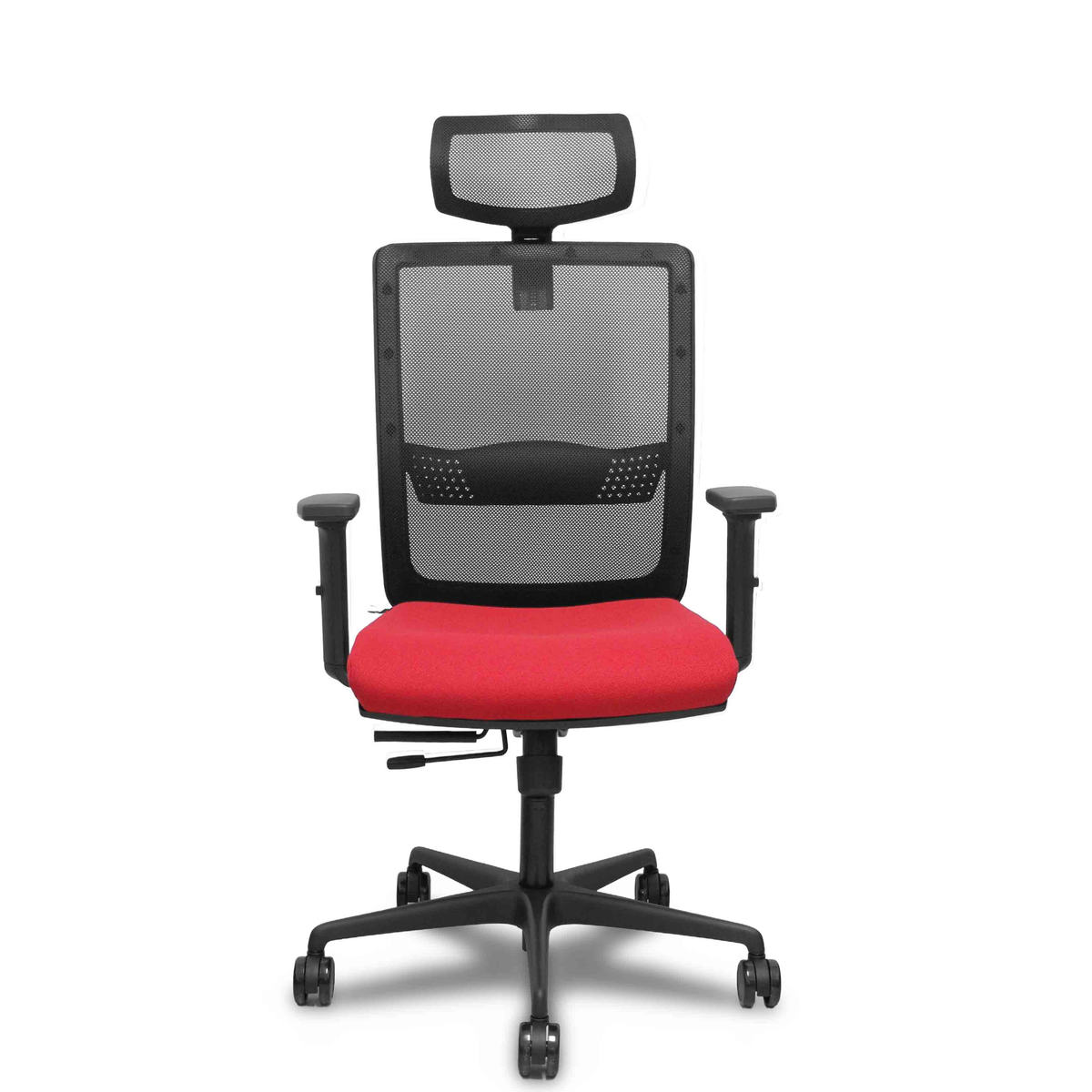 Silla de oficina Piqueras y Crespo Haches Malla + Bali - Ref. fabricante 395TKM840B10B2DB68R65CR - Rojo