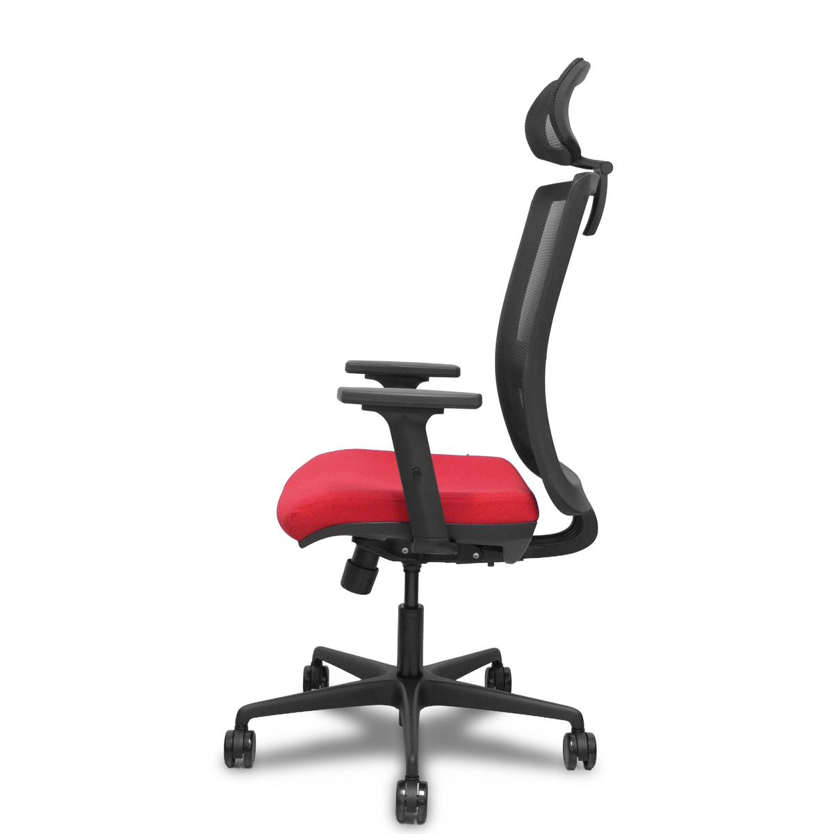 Silla de oficina Piqueras y Crespo Haches Malla + Bali - Ref. fabricante 395TKM840B10B2DB68R65CR - Rojo