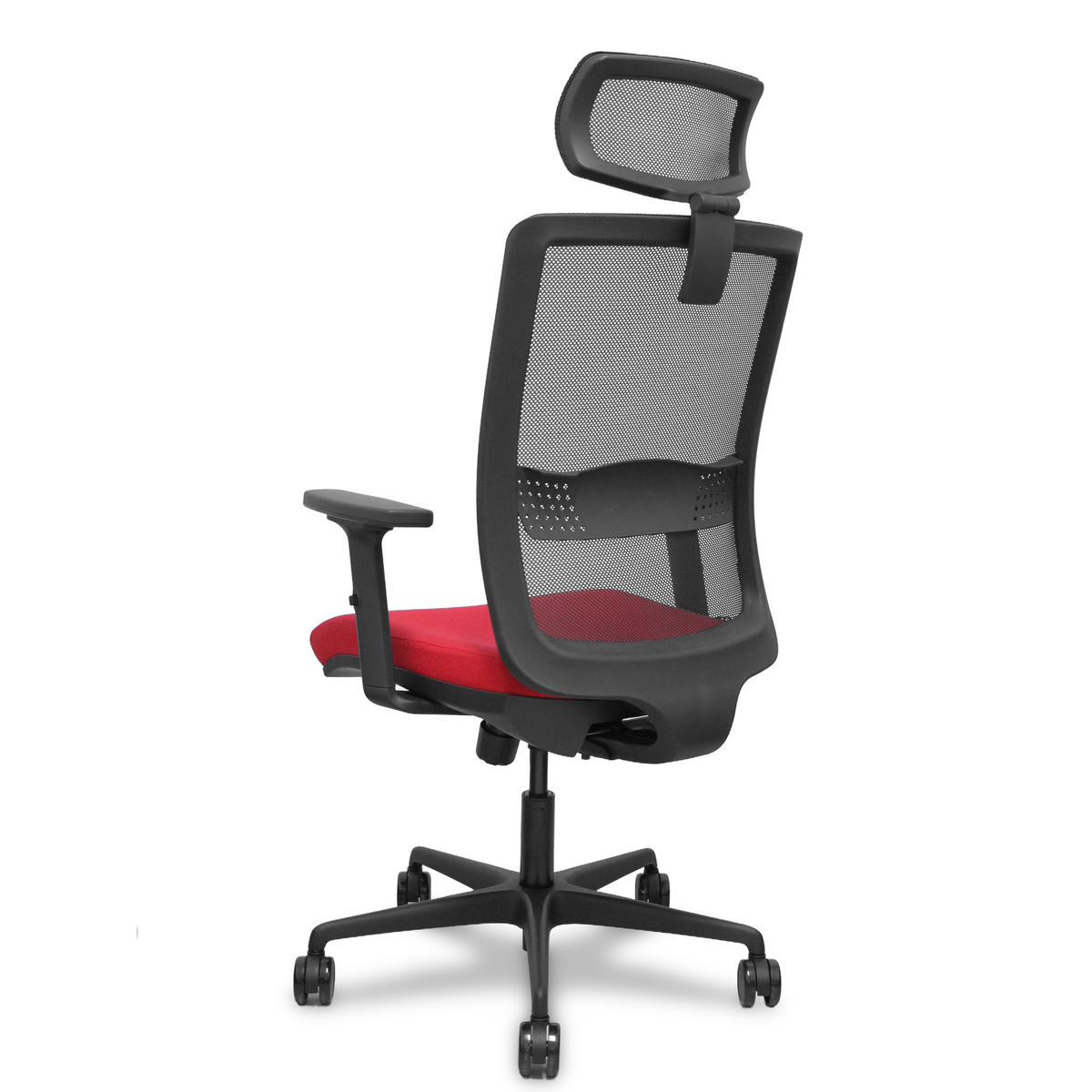 Silla de oficina Piqueras y Crespo Haches Malla + Bali - Ref. fabricante 395TKM840B10B2DB68R65CR - Rojo
