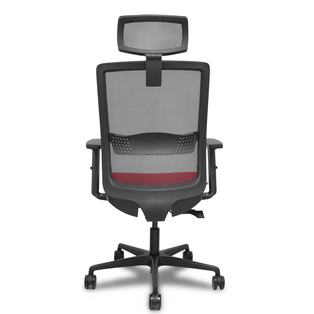 Silla de oficina Piqueras y Crespo Haches Malla + Bali - Ref. fabricante 395TKM840B10B2DB68R65CR - Rojo