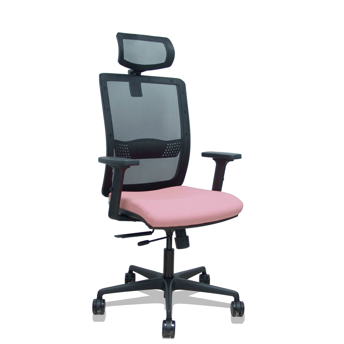Silla de oficina Piqueras y Crespo Haches Malla + Bali - Ref. fabricante 395TKM840B10B2DB68R65CR - Rosa