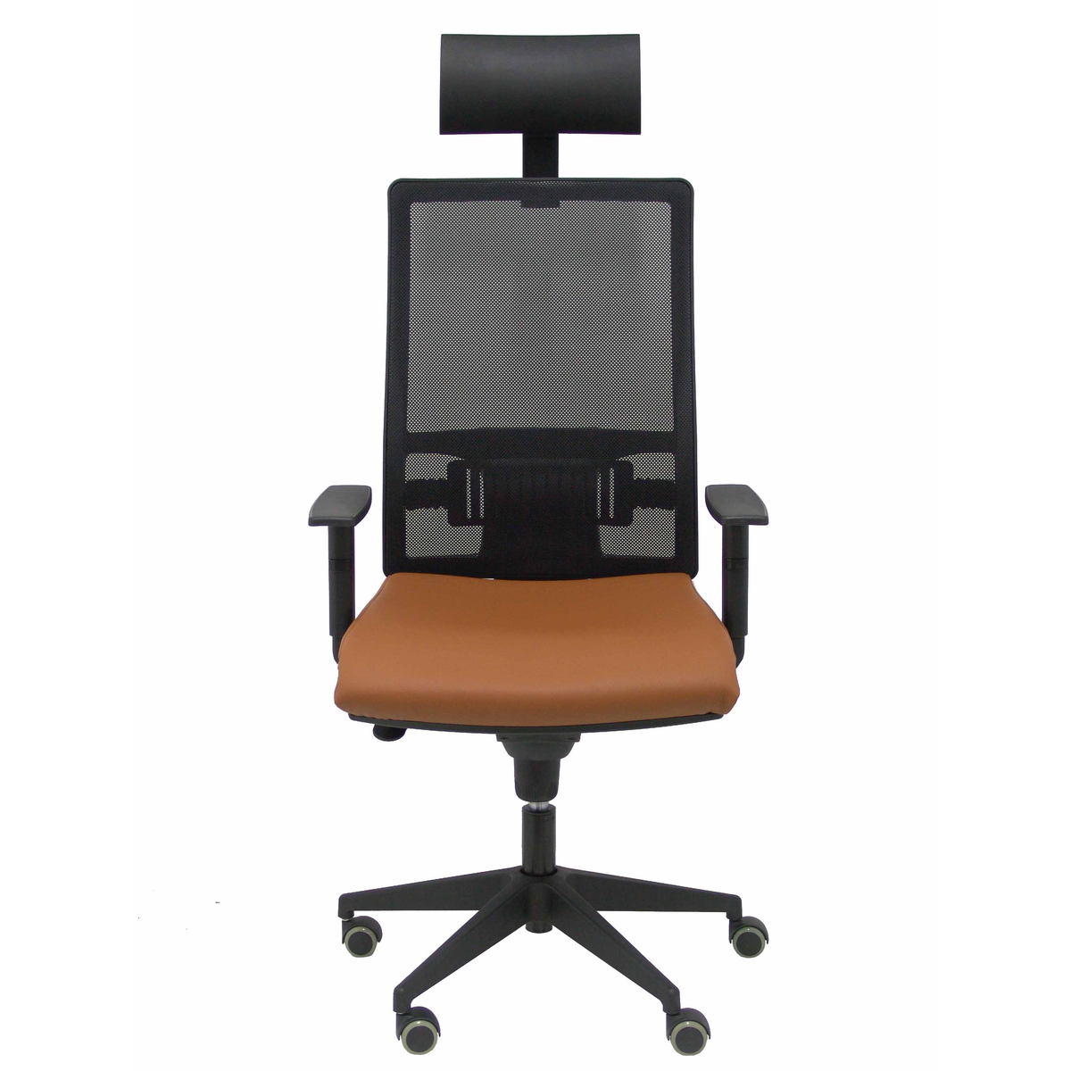 Silla de oficina Piqueras y Crespo Horna Piel + Malla - Marron