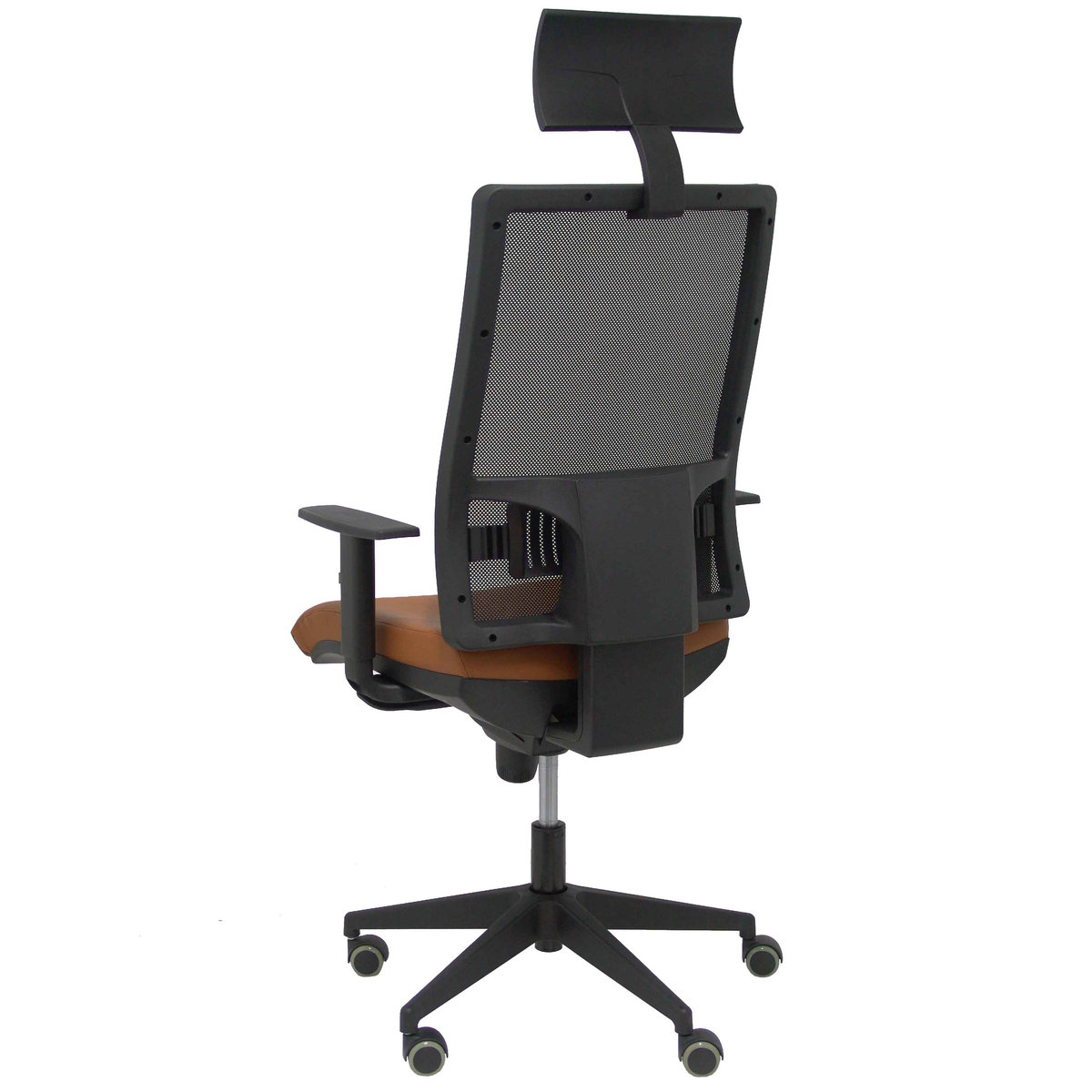 Silla de oficina Piqueras y Crespo Horna Piel + Malla - Marron