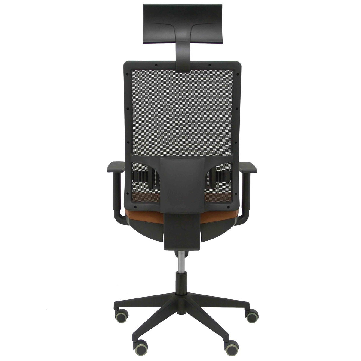 Silla de oficina Piqueras y Crespo Horna Piel + Malla - Marron