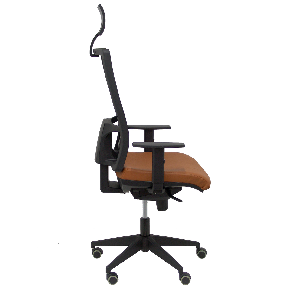 Silla de oficina Piqueras y Crespo Horna Piel + Malla - Marron