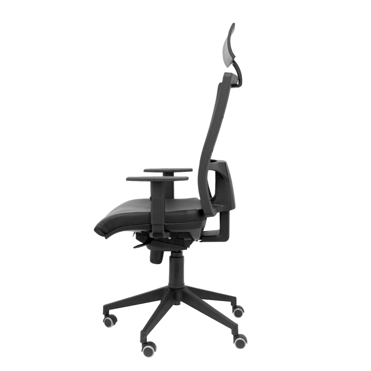 Silla de oficina Piqueras y Crespo Horna Piel + Malla - Negro