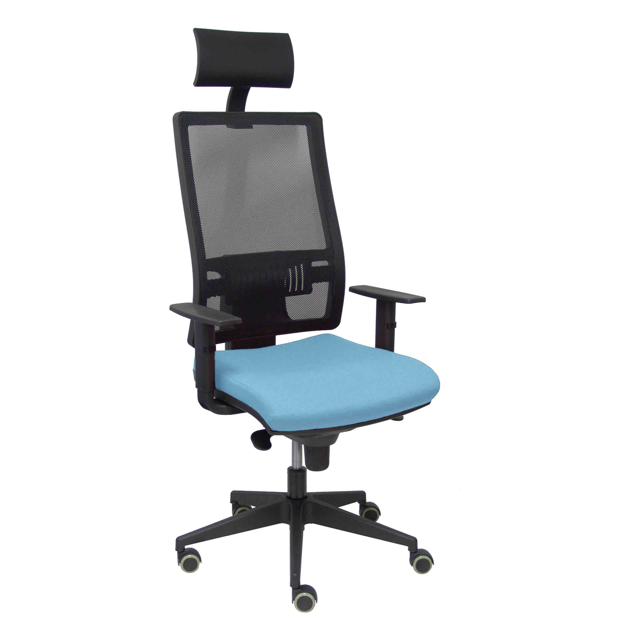 Silla de oficina Piqueras y Crespo Horna Bali + Malla - Ref. fabricante 10SBALI10 - Azul Cielo