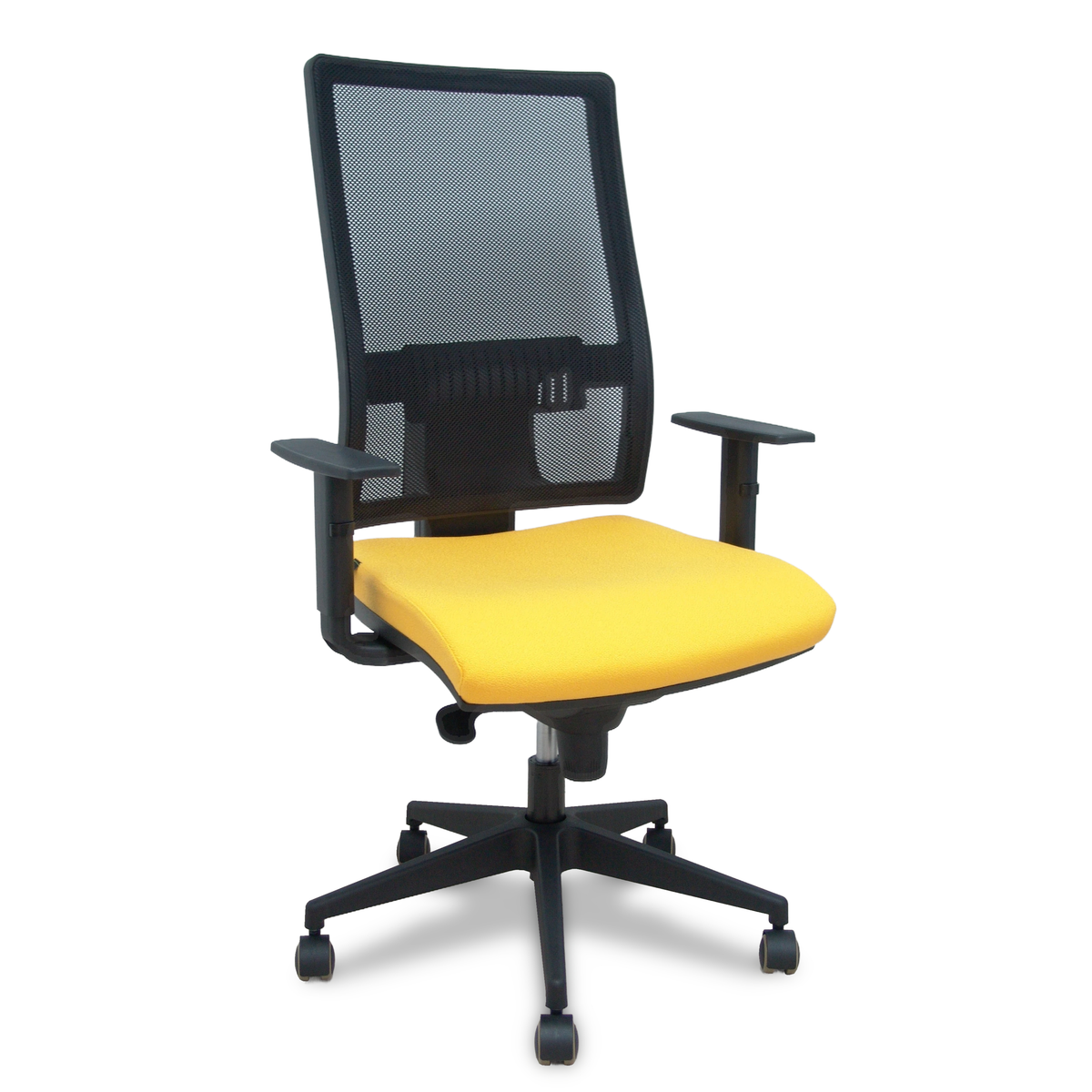 Silla de oficina Piqueras y Crespo Horna Bali + Malla - Cabecero - Ref. fabricante 10SBALI100SC - Amarillo