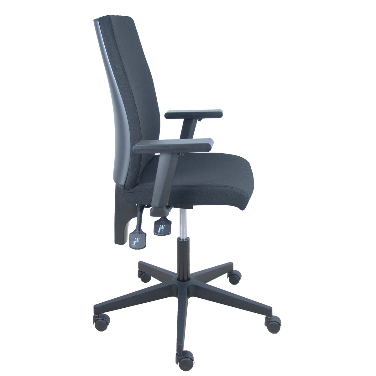 Silla de oficina Piqueras y Crespo I Aran - Brazos regulables · Brazos fijos - Negro