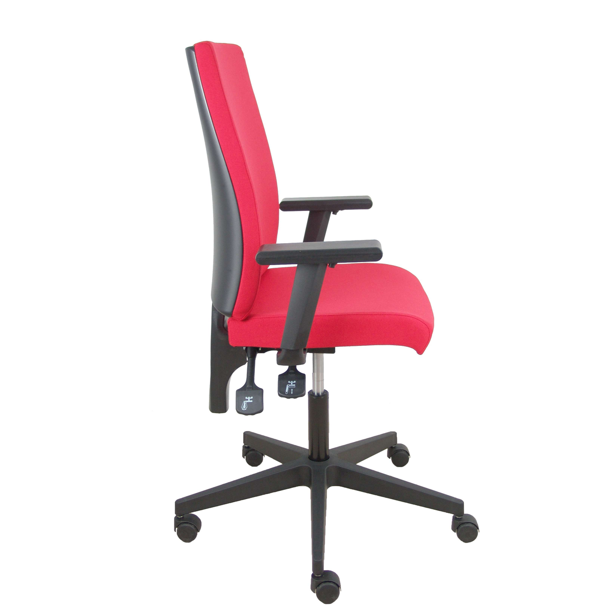 Silla de oficina Piqueras y Crespo I Aran - Brazos regulables · Brazos fijos - Rojo