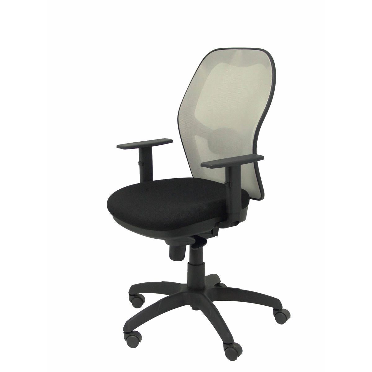Silla de oficina Piqueras y Crespo Jorquera Malla + Bali - Ref. fabricante 15SABALI229 - Gris / Negro
