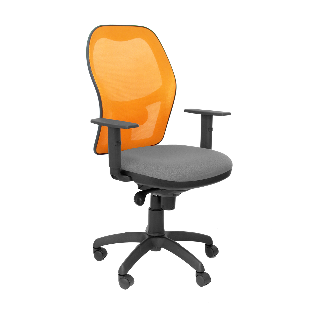 Silla de oficina Piqueras y Crespo Jorquera Malla + Bali - Ref. fabricante 15SABALI229 - Naranja / Gris Claro