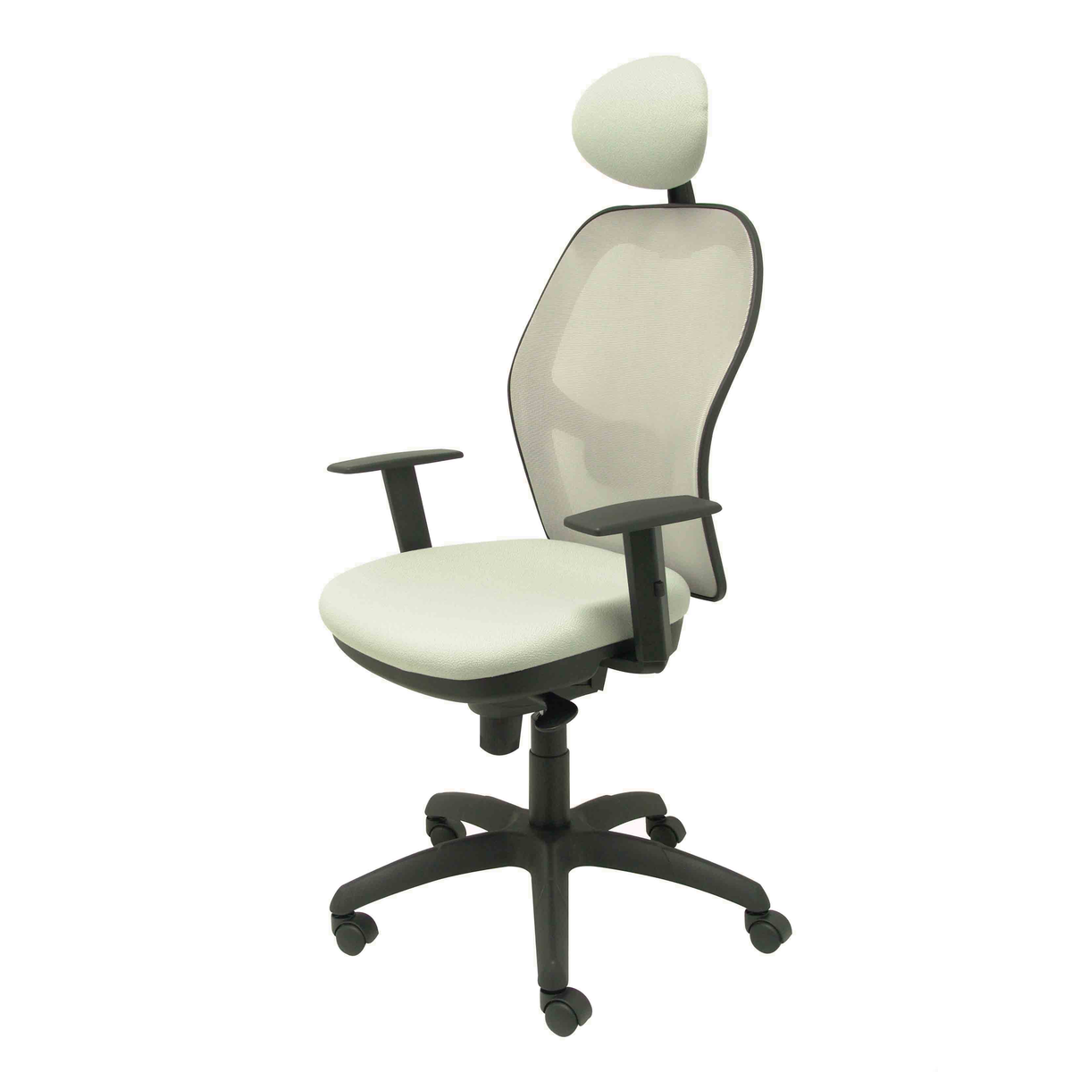 Silla de oficina Piqueras y Crespo Jorquera Malla + Bali - Ref. fabricante 15SABALI100C - Gris / Gris Claro
