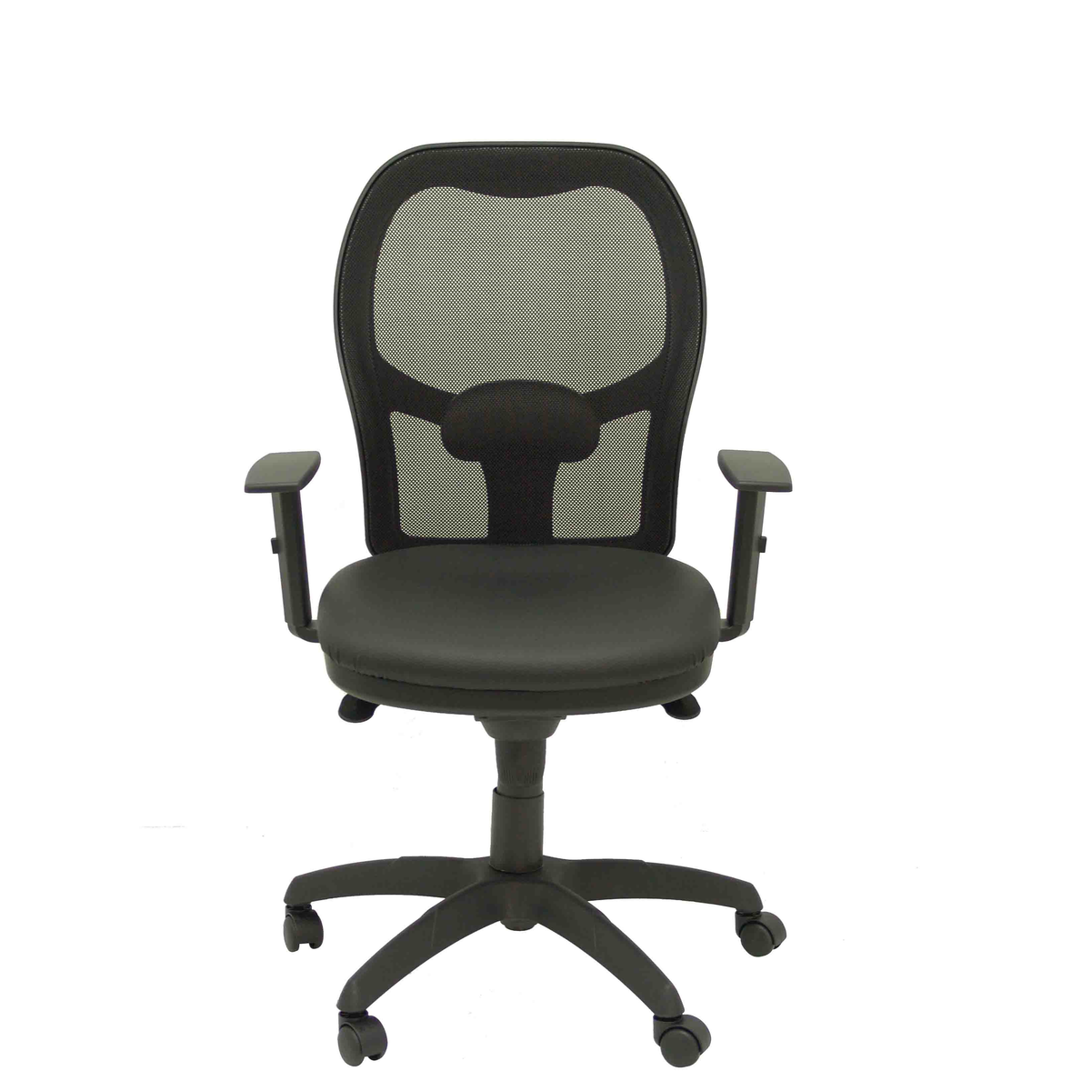 Silla de oficina Piqueras y Crespo Jorquera Malla + Similpiel - Negro