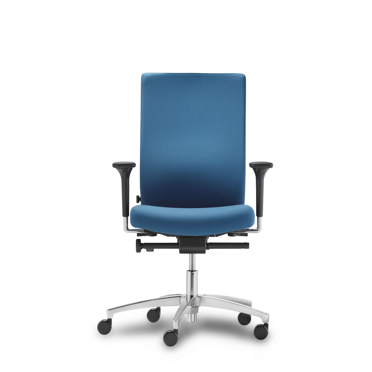 Silla de oficina Piqueras y Crespo Just Evo Polo - Sincro con traslack · Brazos 4D · Base - Azul