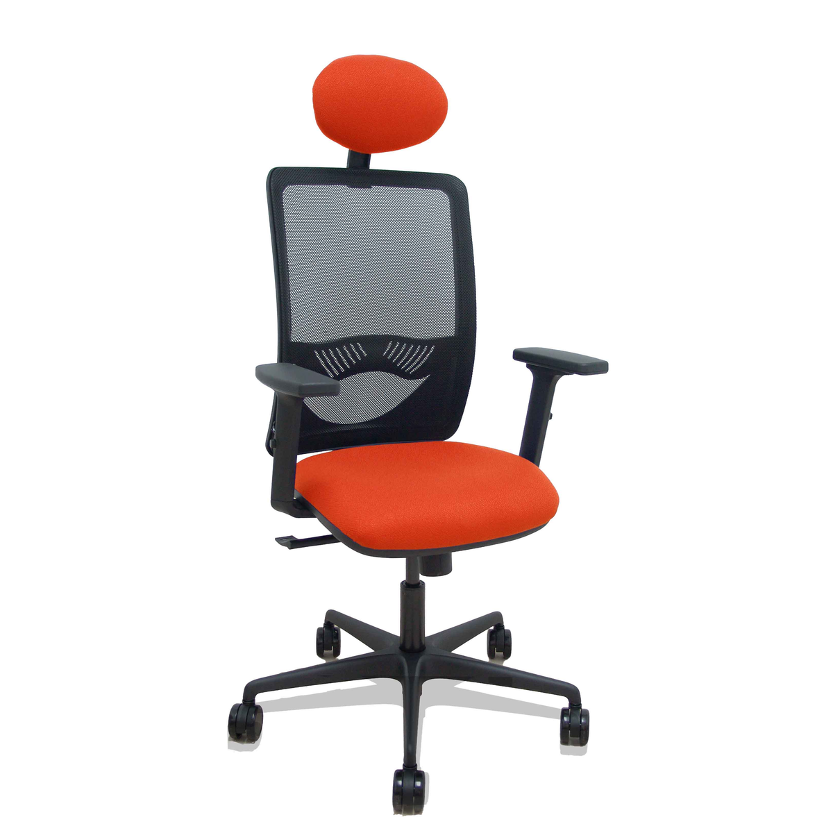 Silla de oficina Piqueras y Crespo Zulema Malla + Bali - Ref. fabricante 390SM840B100B2DB68R65C - Naranja Oscuro