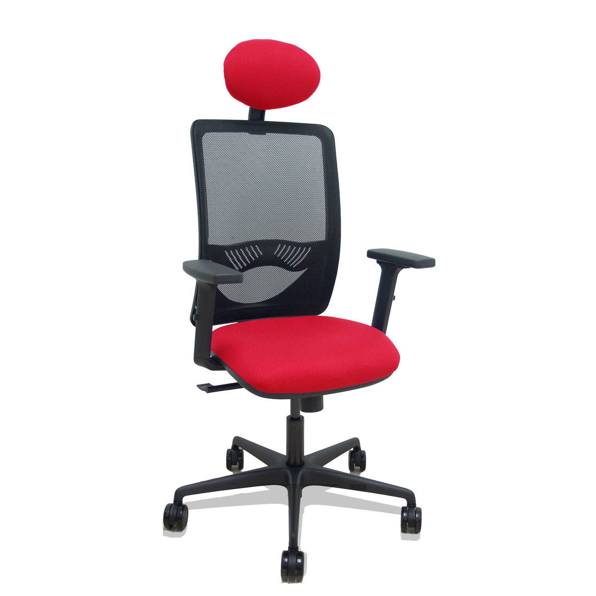 Silla de oficina Piqueras y Crespo Zulema Malla + Bali - Ref. fabricante 390SM840B100B2DB68R65C - Rojo