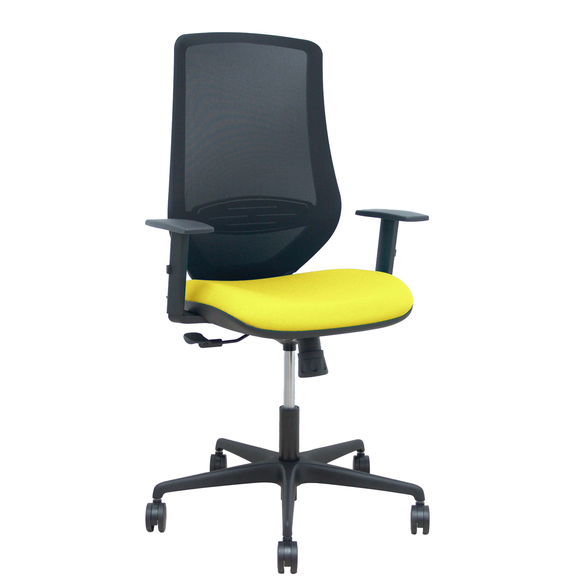 Silla de oficina Piqueras y Crespo Mardos Malla + Bali - Sincro · Brazos regulables - Colores - Amarillo