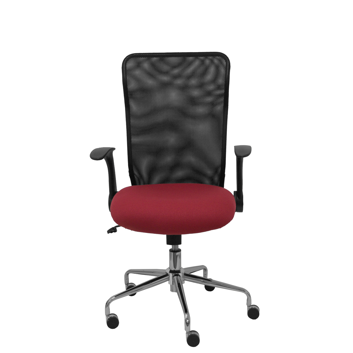 Silla de oficina Piqueras y Crespo Minaya Malla + Bali - Ref. fabricante 4031BALI10 - Negro / Granate