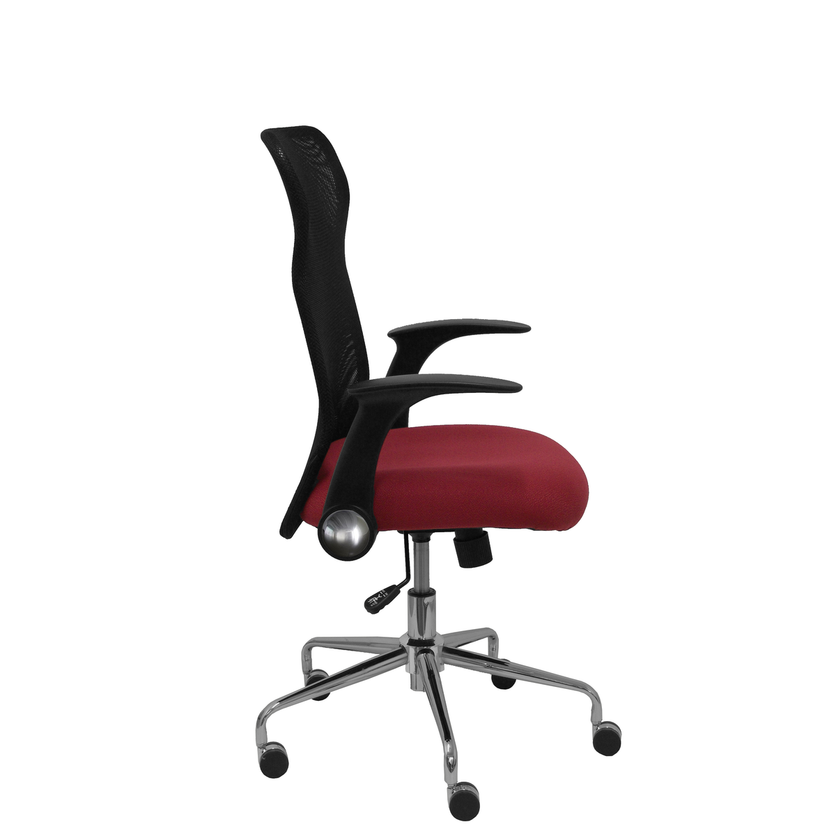 Silla de oficina Piqueras y Crespo Minaya Malla + Bali - Ref. fabricante 4031BALI10 - Negro / Granate
