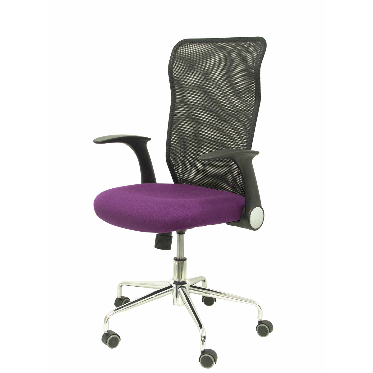 Silla de oficina Piqueras y Crespo Minaya Malla + Bali - Ref. fabricante 4031BALI10 - Negro / Morado