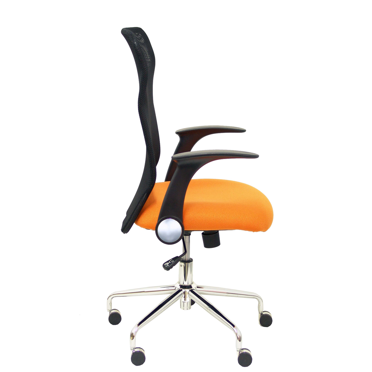 Silla de oficina Piqueras y Crespo Minaya Malla + Bali - Ref. fabricante 4031BALI10 - Negro / Naranja