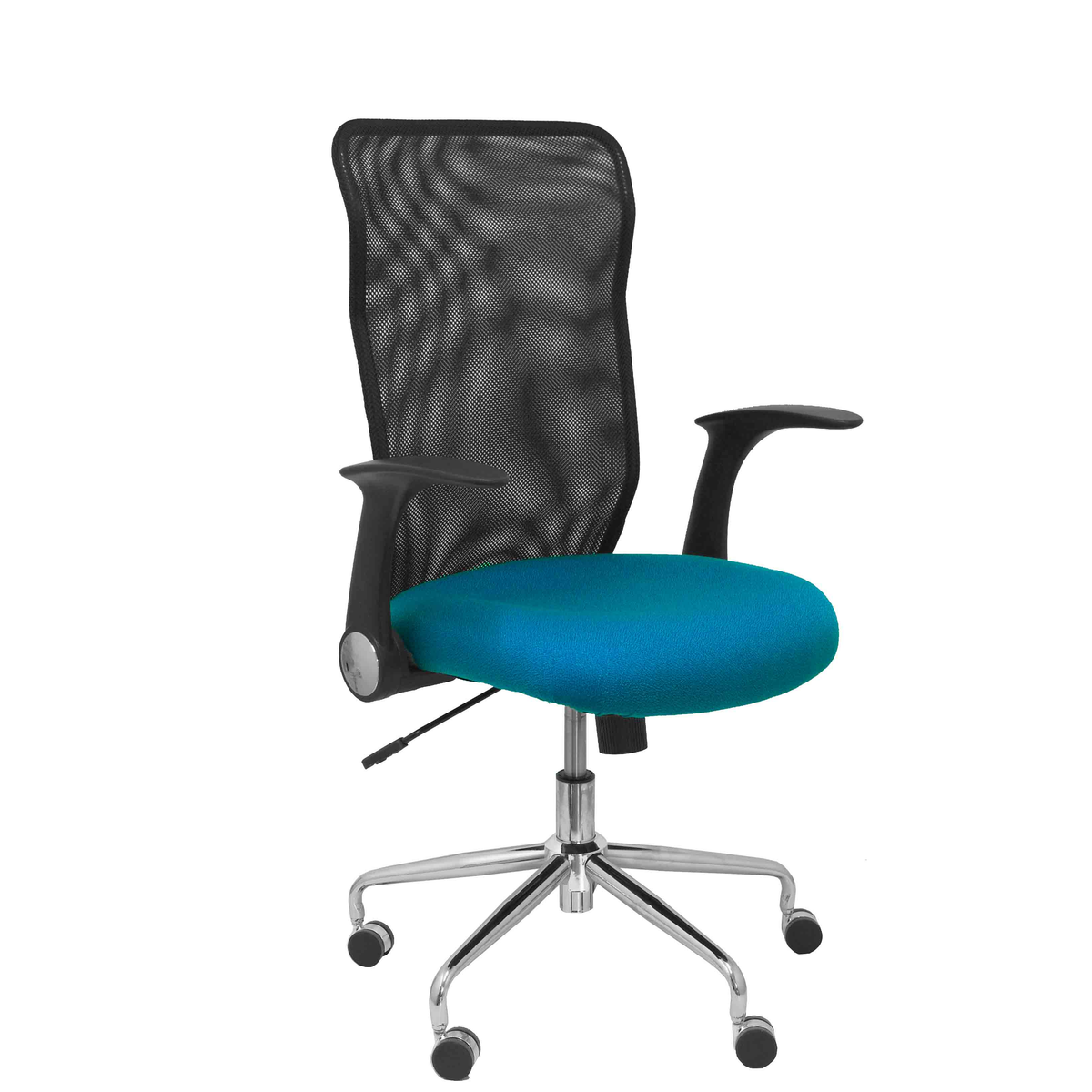 Silla de oficina Piqueras y Crespo Minaya Malla + Bali - Ref. fabricante 4031BALI10 - Negro / Verde Petroleo