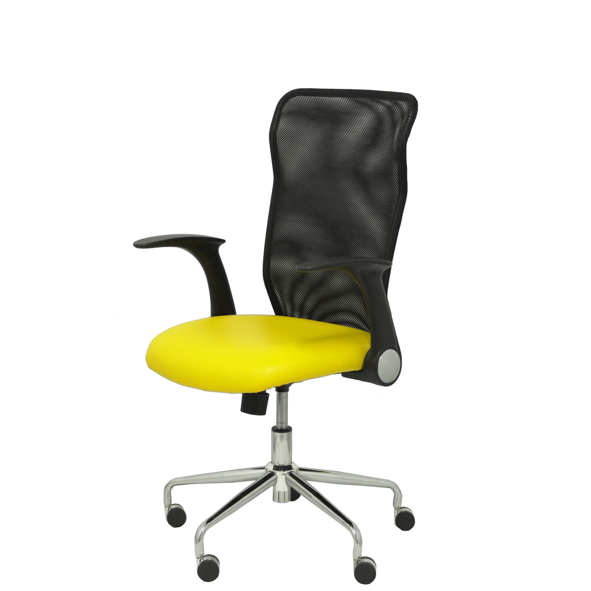 Silla de oficina Piqueras y Crespo Minaya Similpiel + Malla - Ref. fabricante 4031SP100 - Amarillo