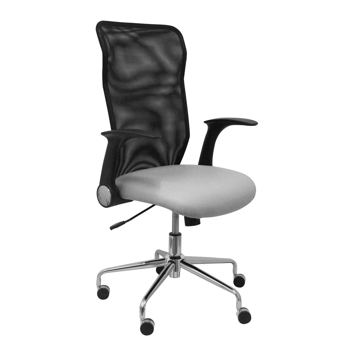 Silla de oficina Piqueras y Crespo Minaya Similpiel + Malla - Ref. fabricante 4031SP100 - Gris Claro