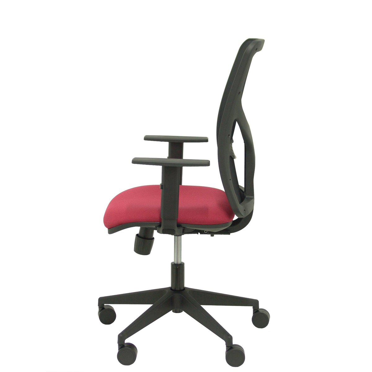 Silla de oficina Piqueras y Crespo Motilla Malla + Bali - Brazos - Ref. fabricante 21SBALI229B10 - Granate