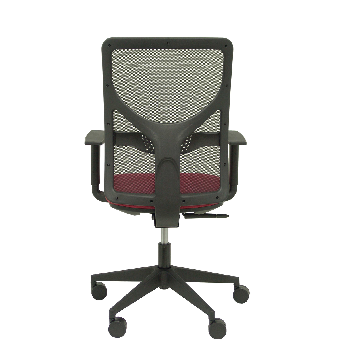 Silla de oficina Piqueras y Crespo Motilla Malla + Bali - Brazos - Ref. fabricante 21SBALI229B10 - Granate