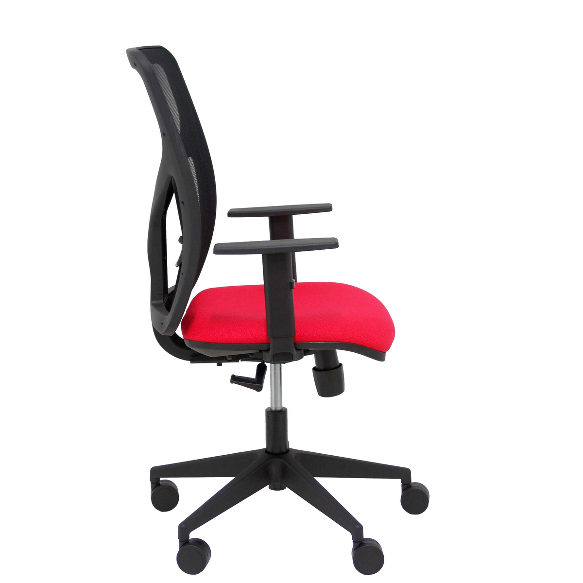Silla de oficina Piqueras y Crespo Motilla Malla + Bali - Brazos - Ref. fabricante 21SBALI229B10 - Rojo