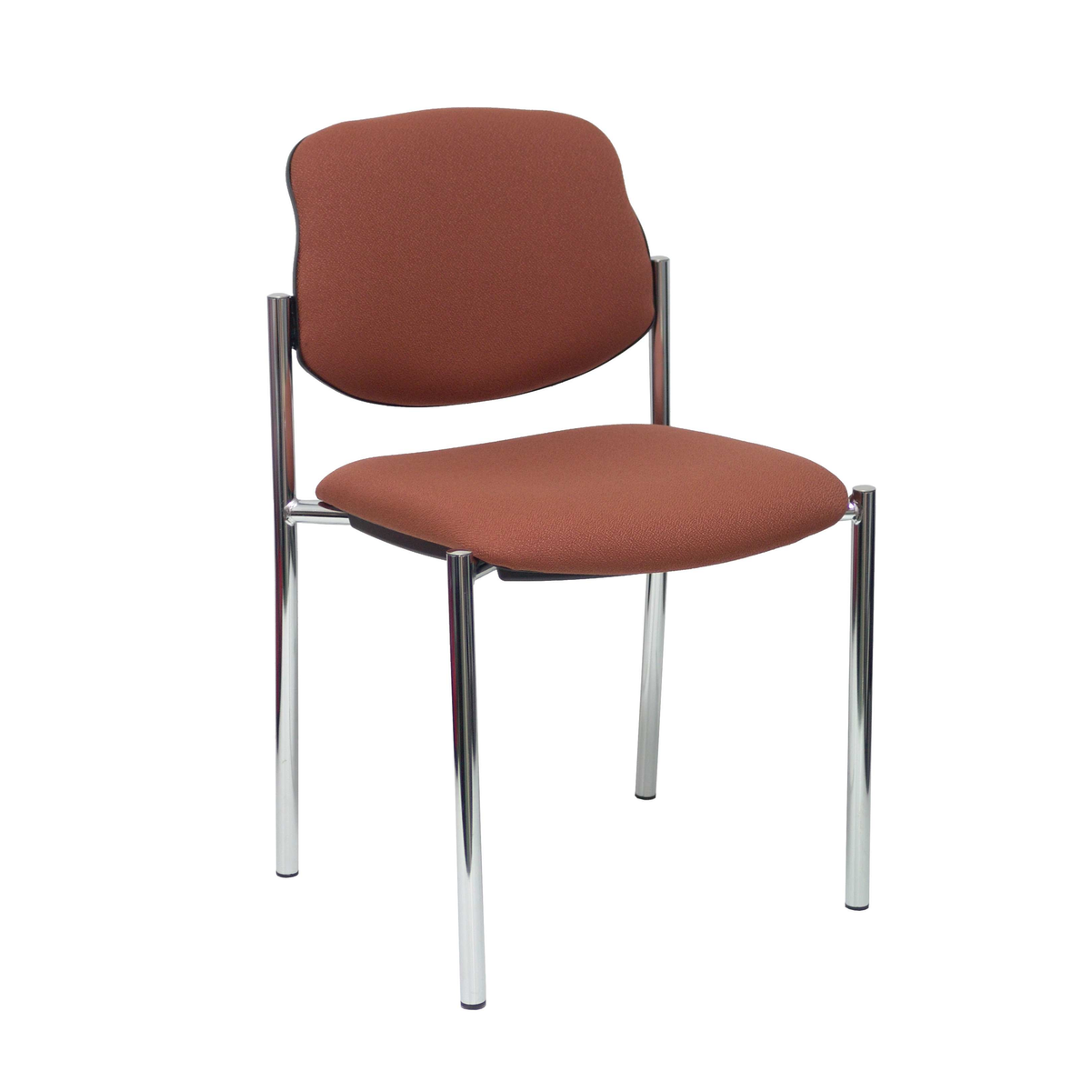 Silla de oficina Piqueras y Crespo Styl Bali - Chasis cromado - Ref. fabricante 27CRBALI100 - Marron