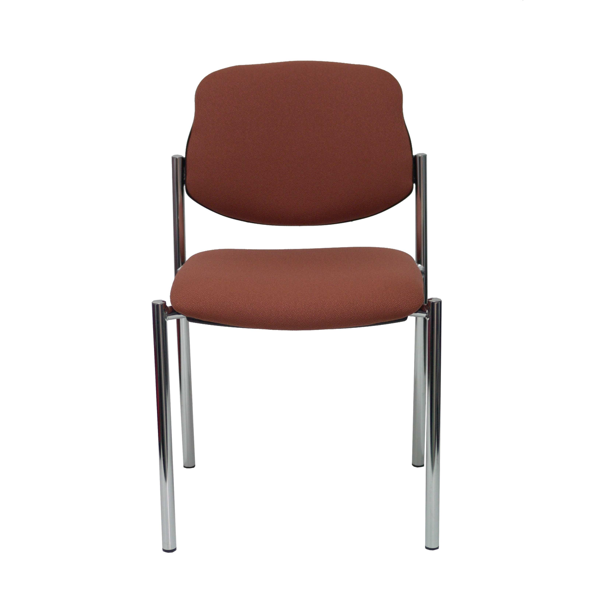 Silla de oficina Piqueras y Crespo Styl Bali - Chasis cromado - Ref. fabricante 27CRBALI100 - Marron
