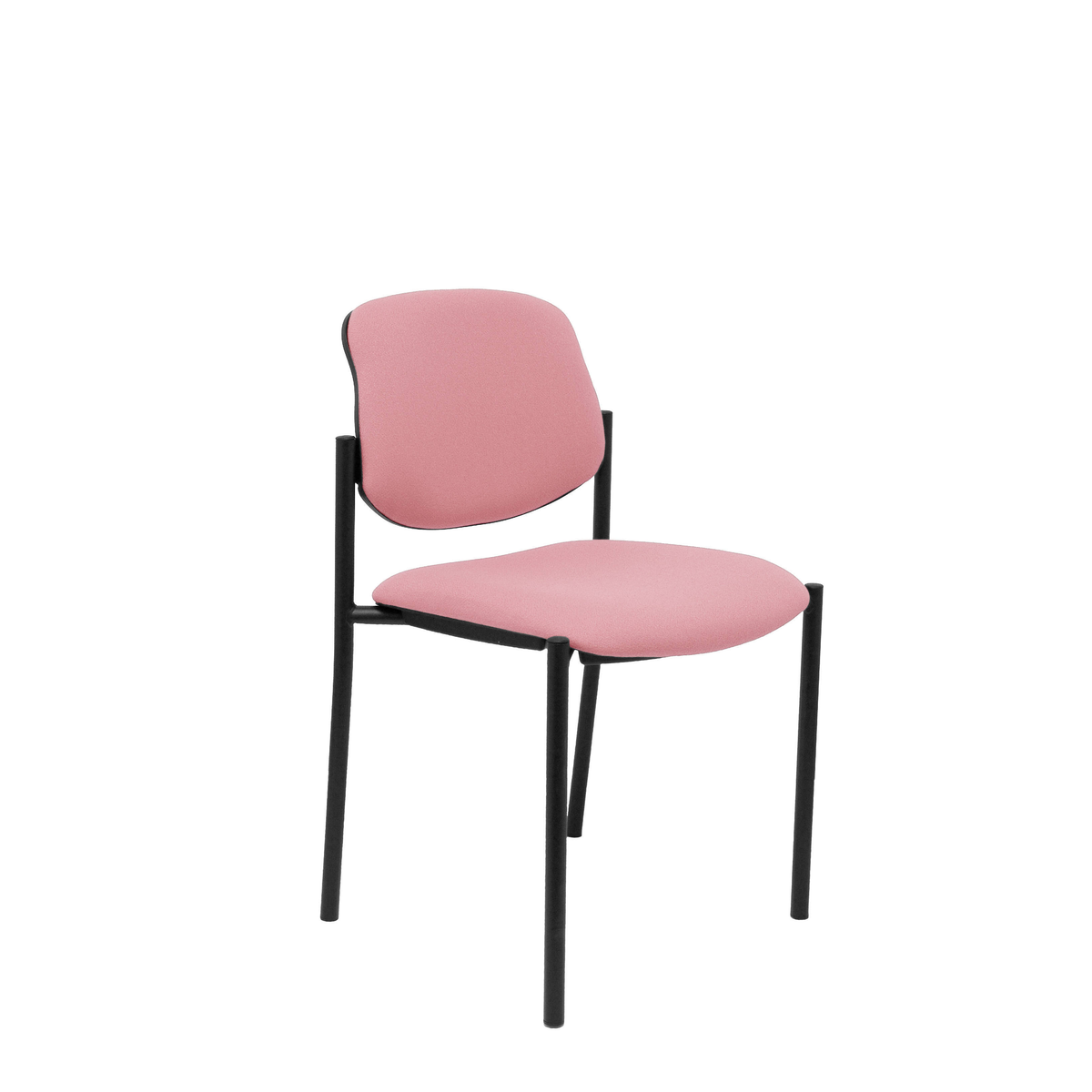 Silla de oficina Piqueras y Crespo Styl Bali - Chasis negro - Colores - Rosa