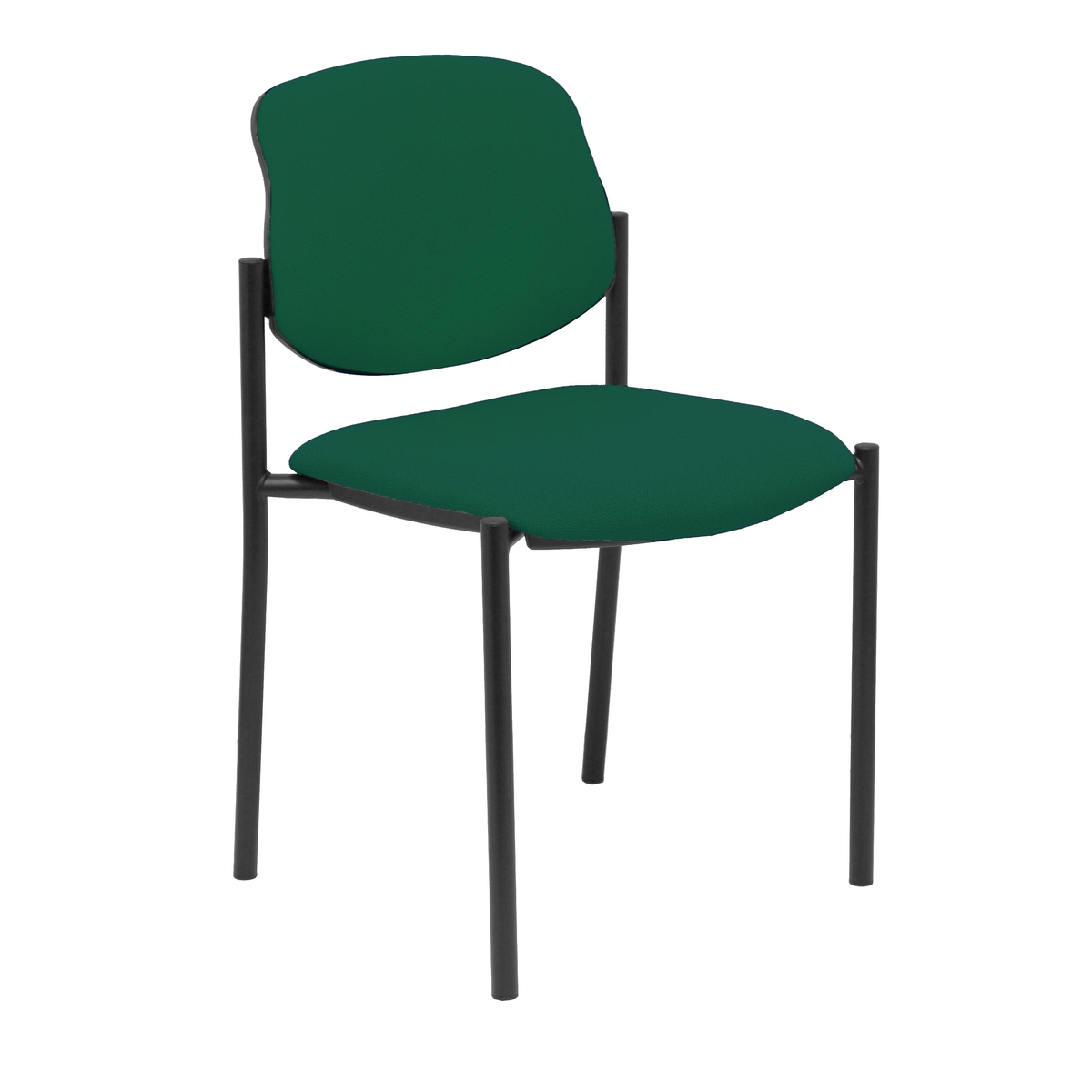 Silla de oficina Piqueras y Crespo Styl Bali - Chasis negro - Colores - Verde Oscuro